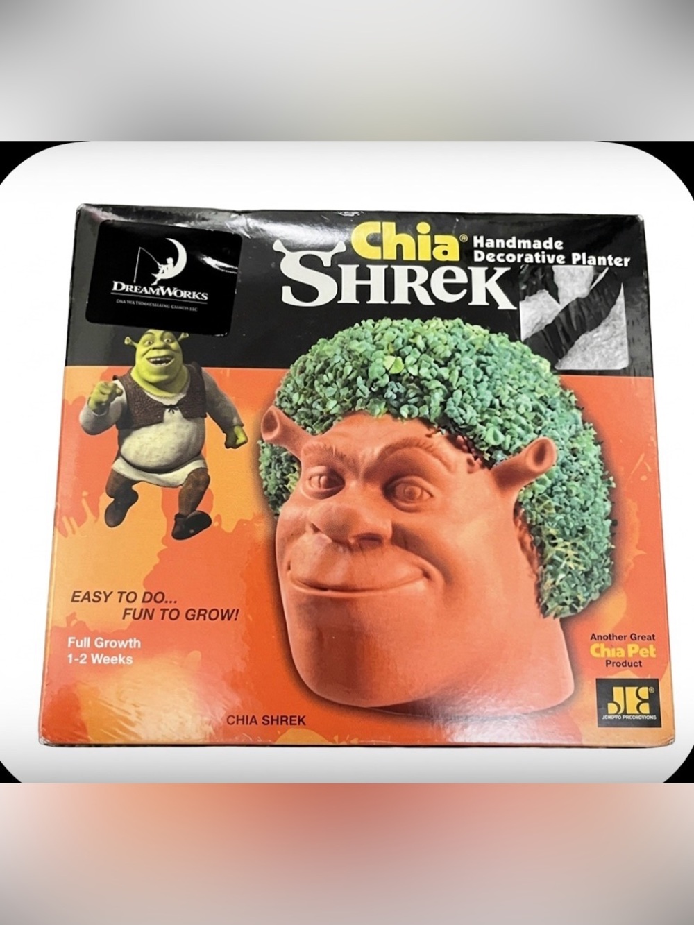 NIB DreamWorks Shrek Chia Pet – Handmade Decorative Planter